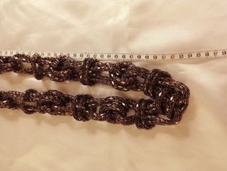 Collana metallo nodi bronzo alta bigiotteria donna