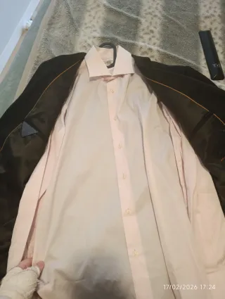 Traje de hombre talla 48 negro y regalo camisa ros