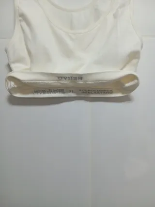 Sujetador deportivo Nehao blanco L/XL