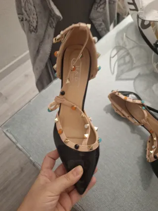 Zapatos H&D negros y multicolor