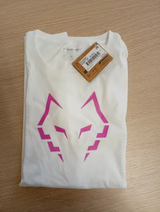 T-shirt Babolat cotone logo rosa
