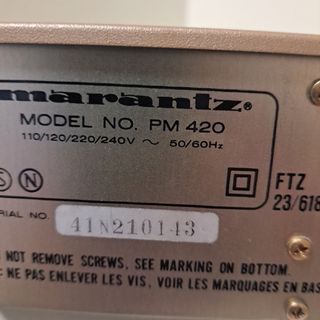 Amplificador Marantz PM420 Beige/Plata