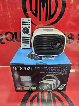 Mini Proyector ICON 1080P + Mando, Nuevo.