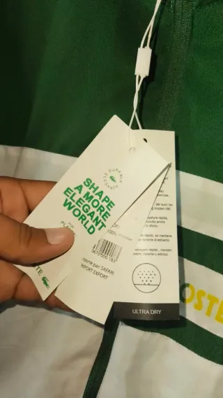 Chándal completo Lacoste verde y blanco