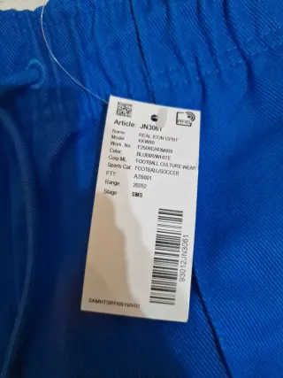 Pantalón Adidas Real Madrid Terrace Icon Azul