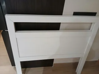 2 Cabeceros Cama 90 Blanco Juvenil