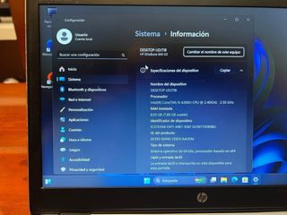 HP i5 8GB RAM Portátil Plata