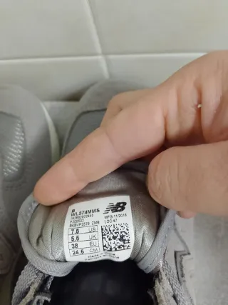 New Balance 574 Sneakers Donna Grigio Bianco