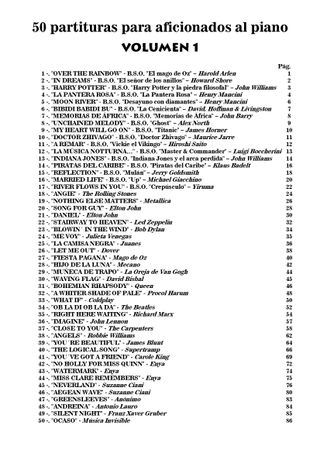 Colección Completa-10 Libros "50 Partituras Piano"