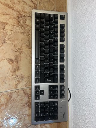 Teclado Fujitsu Siemens Plata y Negro