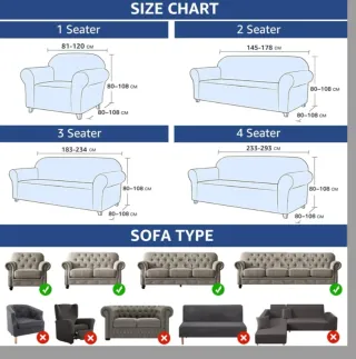 Funda Sofá 3 Plazas Ystyle Ajustable Marrón