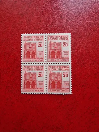 Quartina francobolli Regno d'Italia nuovi
