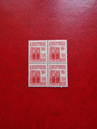 Quartina francobolli Regno d'Italia nuovi