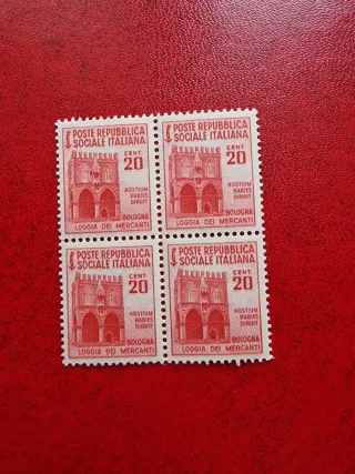 Quartina francobolli Regno d'Italia nuovi