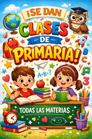 Clases en casa para niños de primaria