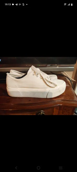 Zapatillas blancas mujer