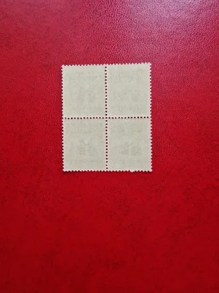 Quartina francobolli Regno d'Italia 5 cent.