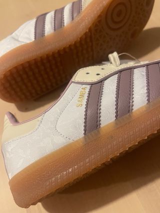 Adidas Samba Beige y Morado
