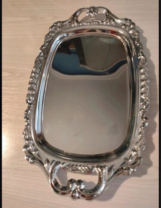 Bandeja Acero Inoxidable con Asas