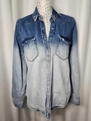 Camisa Vaquera Degradada Pull & Bear