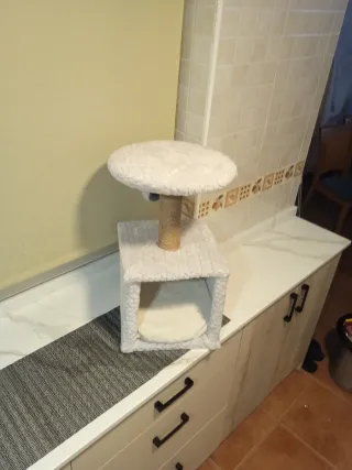 Rascador para gatos de forro polar