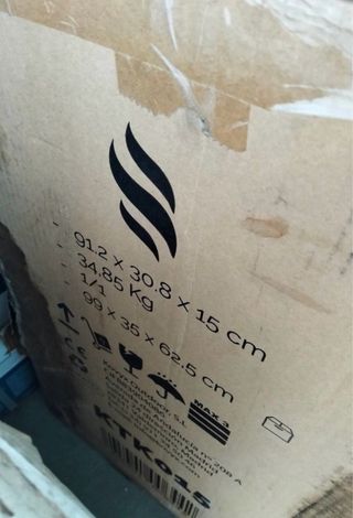 Chimenea eléctrica Kekai Bairon 1820W 90x30x75 cm