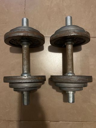 Mancuernas de hierro
