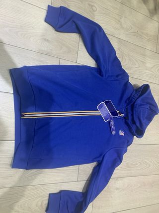 K-Way Bambino Giacca Blu garzata non felpata