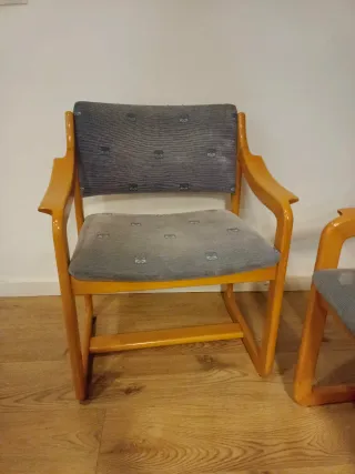 4 Butacas, sillas vintage Guilleumas