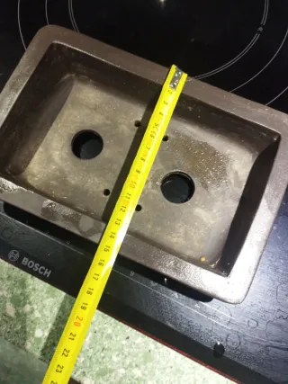 Maceta bonsai metálica negra