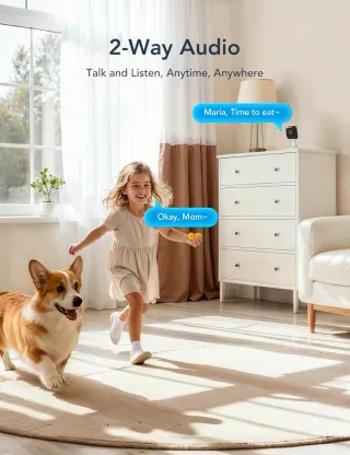 GNCC Cámaras Vigilancia 2K 3MP Wifi Dual Band