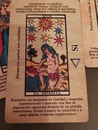 Baraja cartas tarot + pequeño manual
