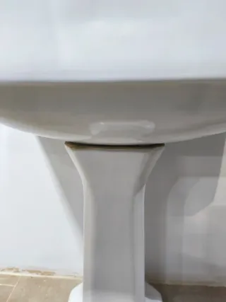 Lavabo pedestal vintage porcelana