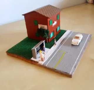 Casa Cantoniera con Pensilina Bus 1:160