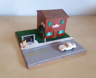 Casa Cantoniera con Pensilina Bus 1:160