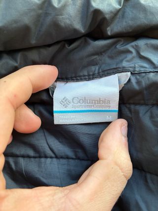 Chaqueta Columbia Negra Plumas