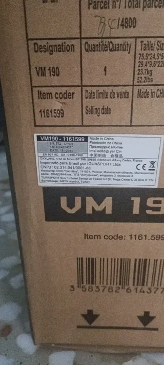 Bicicleta Estática Domyos UM 190