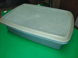 Tupperware Tuppercraft antiguo azul/verde