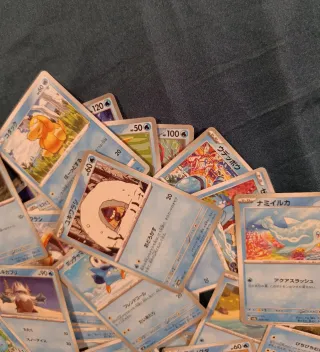 Lotto 80 Carte Pokémon Giapponesi Acqua