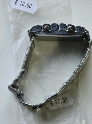 Reloj Maya Acero LED Azul