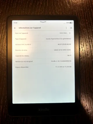 Kindle Paperwhite 12ª Geração