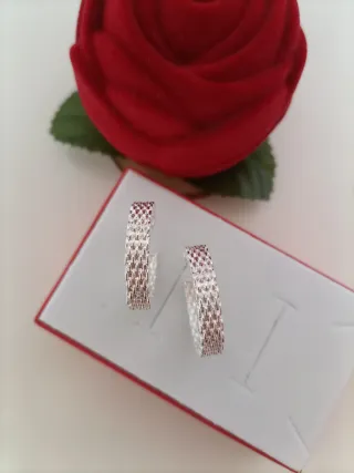 Pendientes Aro Plata Ley 925