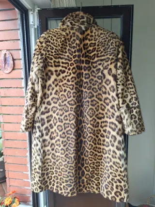 Abrigo Piel Sintético Leopardo
