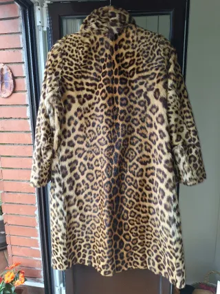 Abrigo Piel Sintético Leopardo