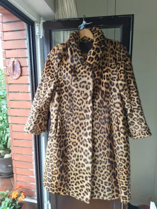 Abrigo Piel Sintético Leopardo