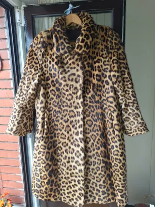 Abrigo Piel Sintético Leopardo