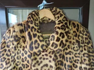 Abrigo Piel Sintético Leopardo