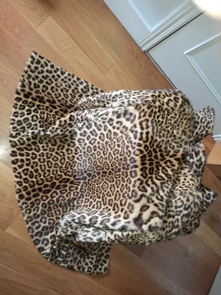 Abrigo Piel Sintético Leopardo