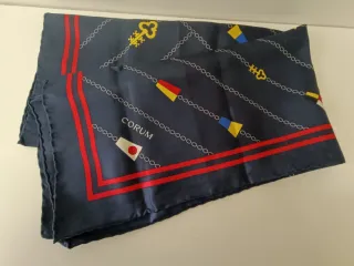Pañuelo de seda Corum náutico