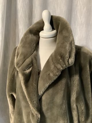 Cappotto vintage pelliccia ecologica svasato